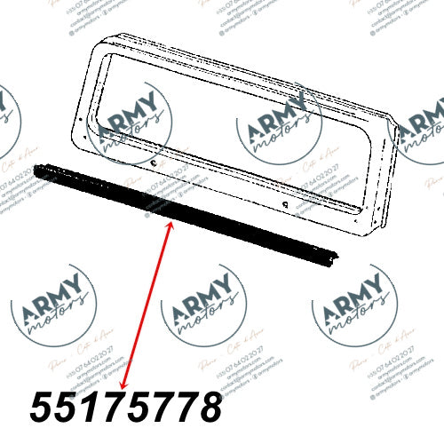 joint de baie de parebrise pour Jeep Wrangler YJ 2.5 4.0 4.2 1987-1995 55175778