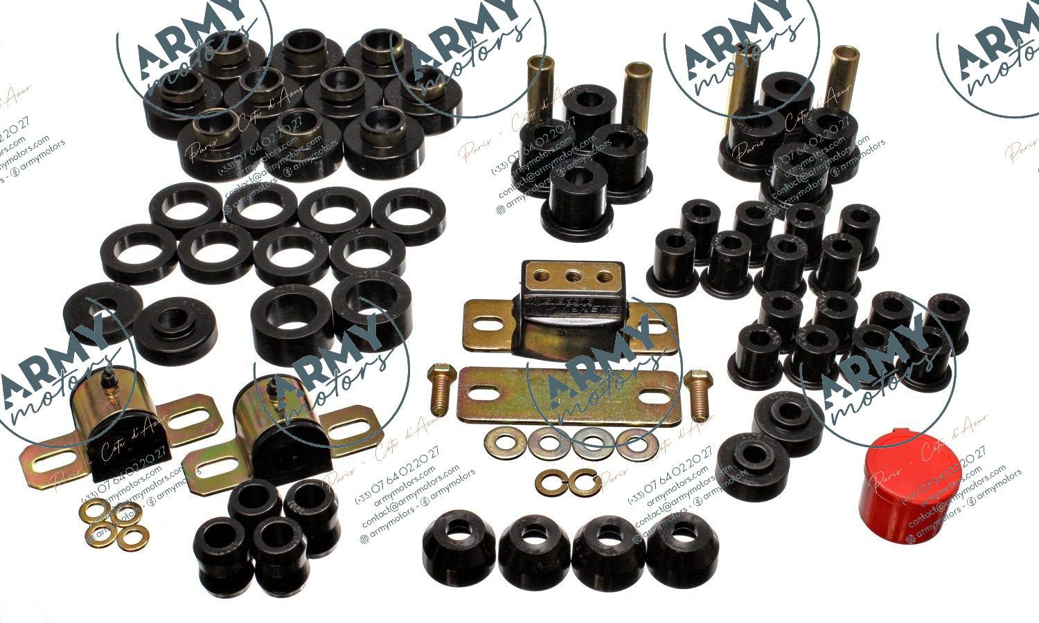 kit silentblocs polyurethane complet Jeep CJ7 218102G