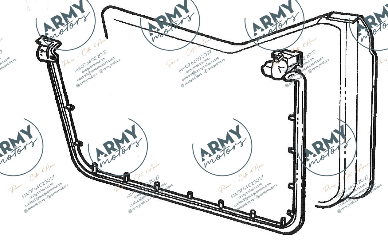 joint de porte demi gauche pour Jeep Wrangler YJ 2.5 4.0 4.2 1987-1995 55009829