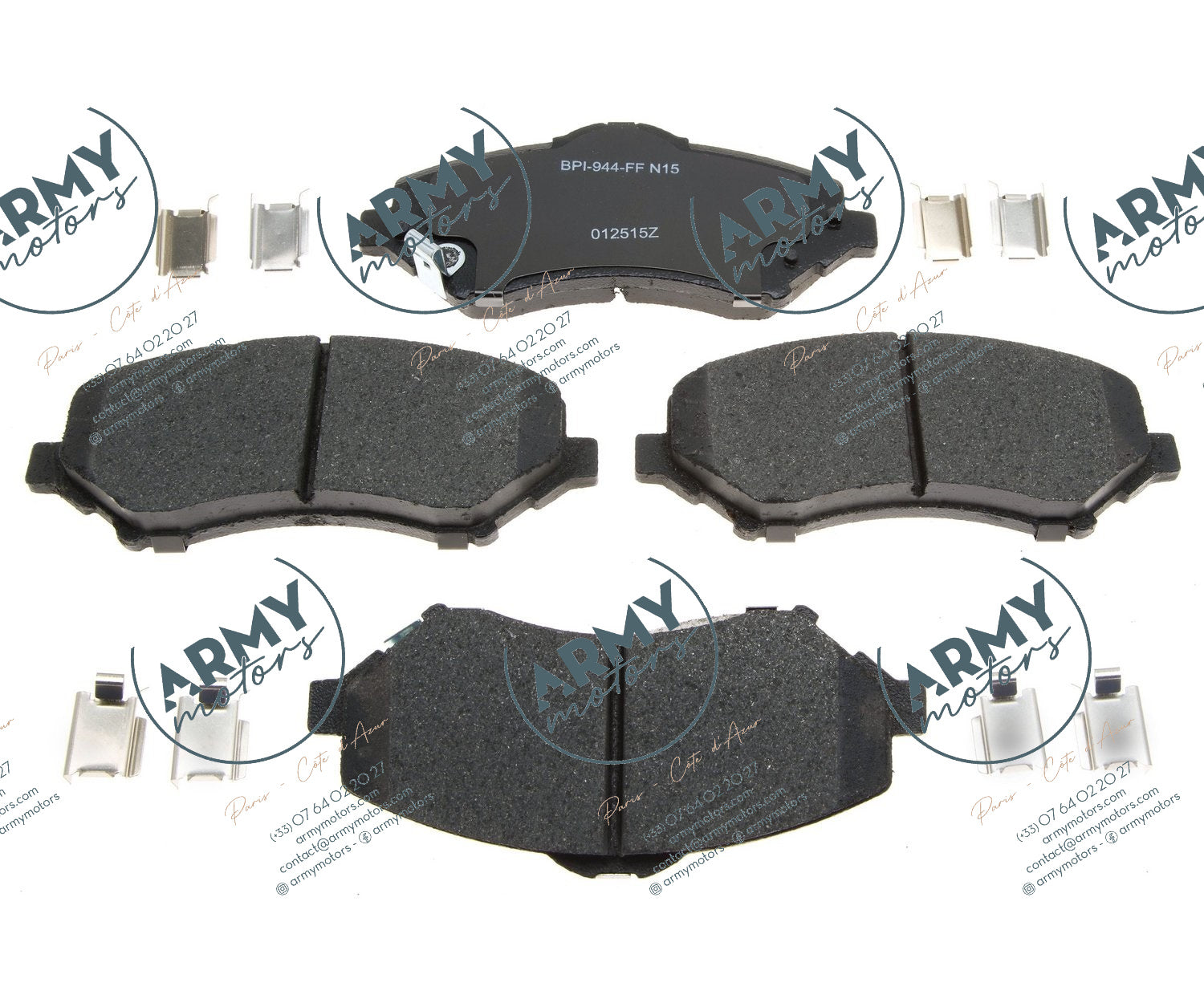 jeu de 4 plaquettes de freins avant pour Jeep Wrangler JK 2007-2018 68003701AA