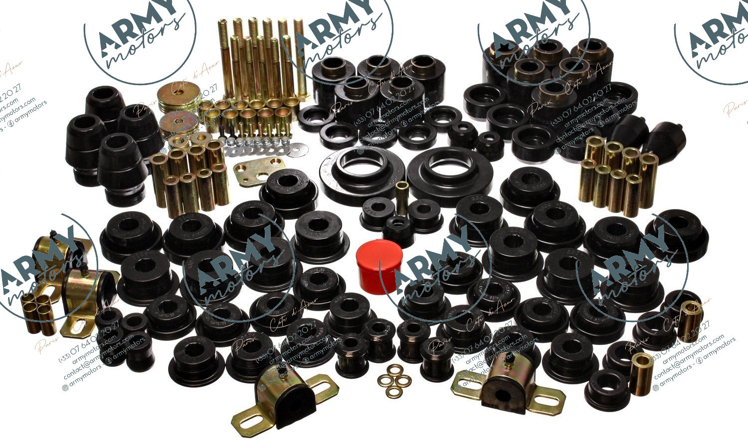 kit silentblocs polyurethane complet Jeep Wrangler TJ 218106G