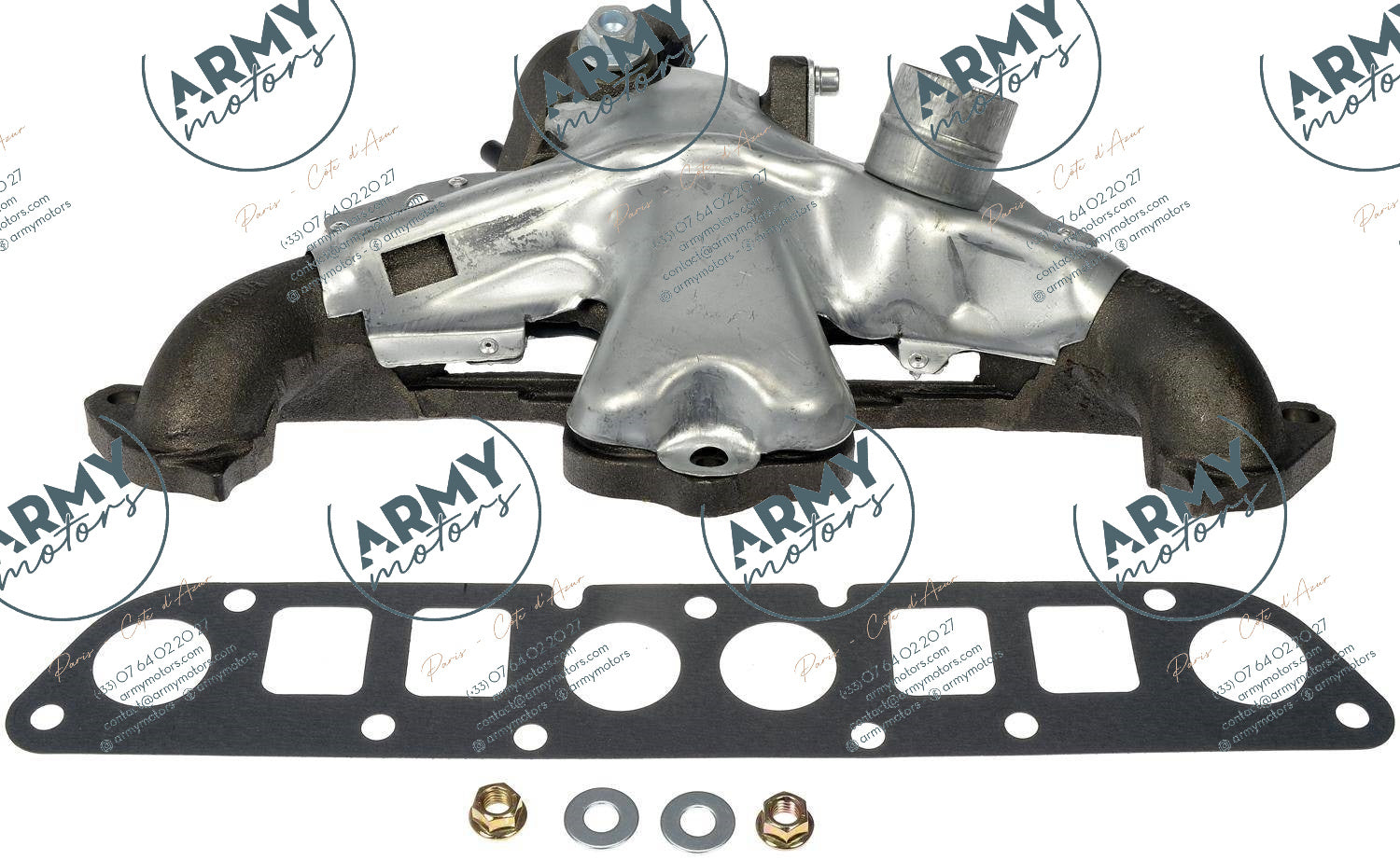 collecteur echappement avec joint pour Jeep Wrangler TJ 2.5 1997-2002 53008860K