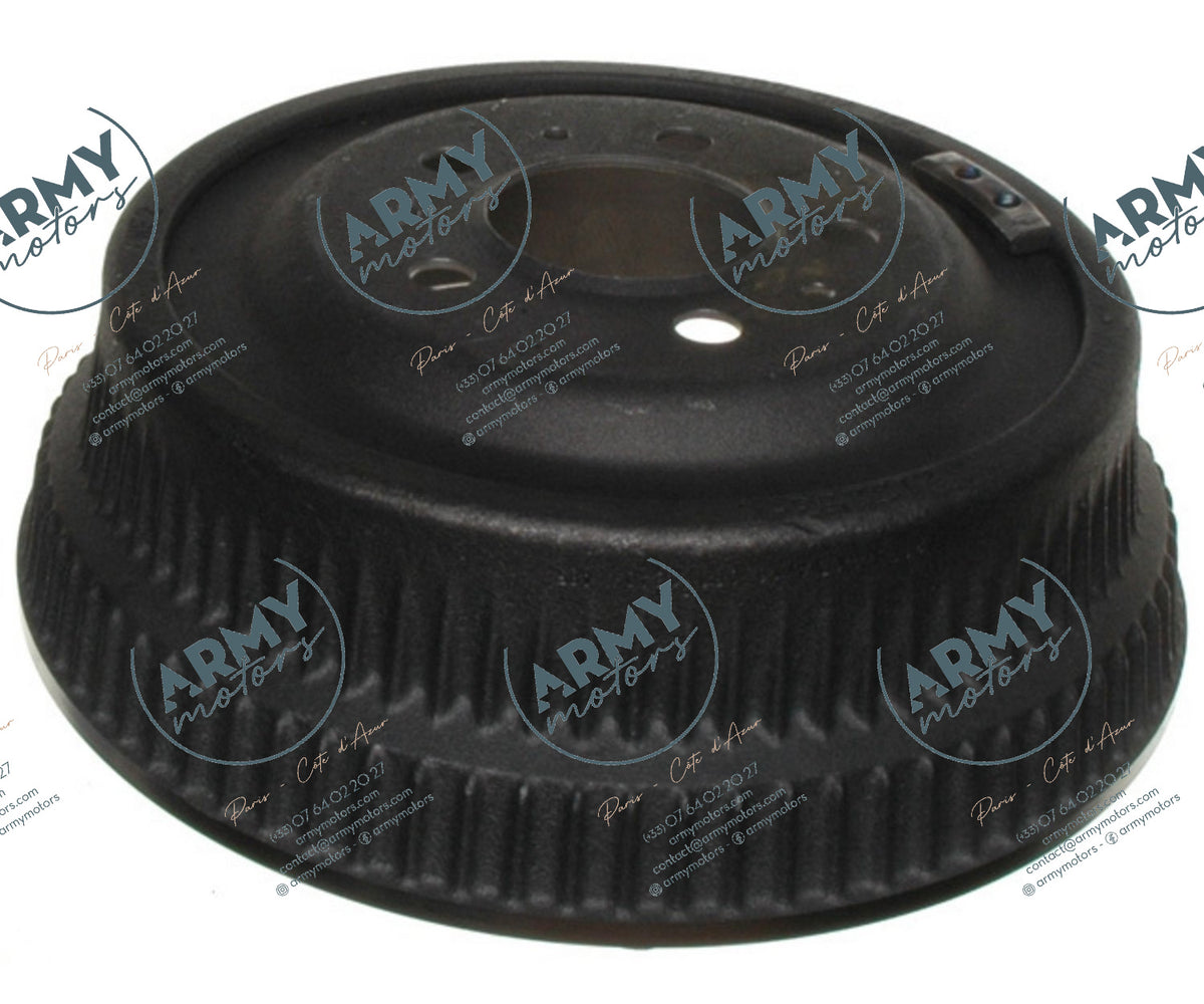 tambour de frein arriere pour Jeep Wrangler YJ 1987-1989  surface exterieure avec cannelures 52001151
